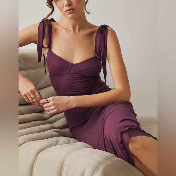 ⭐️Host pick⭐️ Free People x Anthropologie Got Glam Mesh Slip Dress - Picture 1 of 11